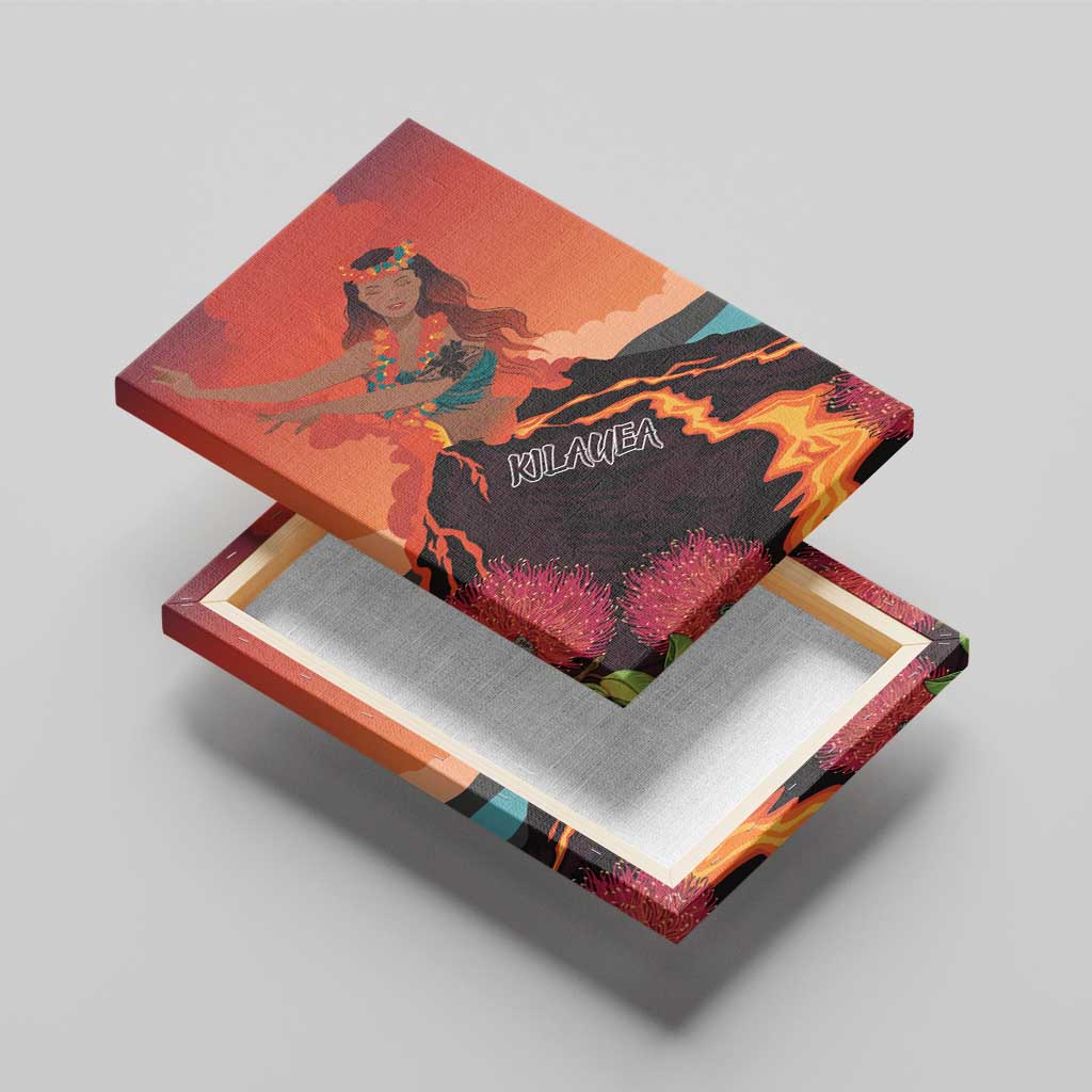 Hawaii Kilauea Volcano Canvas Wall Art Pele Goddess LT7 - Polynesian Pride