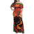 Hawaii Kilauea Volcano Family Matching Off Shoulder Maxi Dress and Hawaiian Shirt Pele Goddess