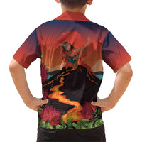 Hawaii Kilauea Volcano Kid Hawaiian Shirt Pele Goddess