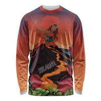 Hawaii Kilauea Volcano Long Sleeve Shirt Pele Goddess