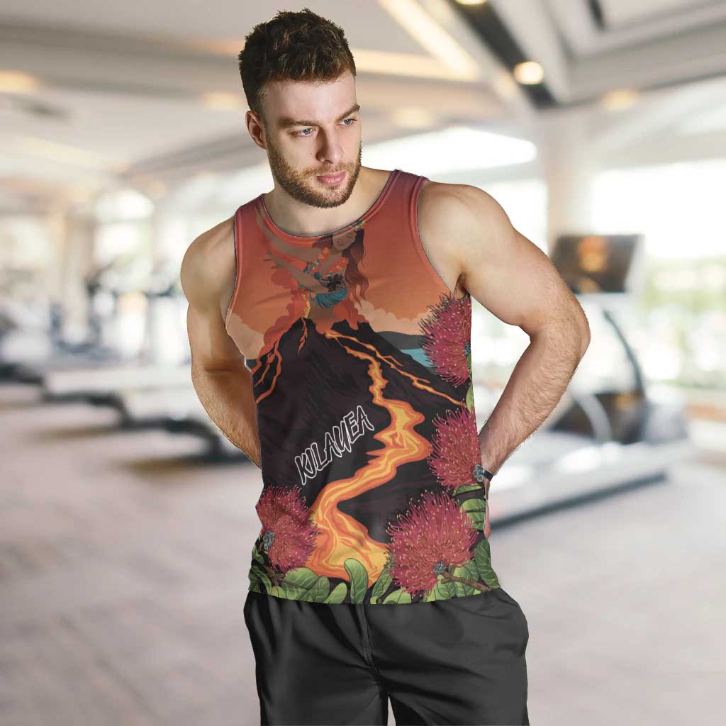 Hawaii Kilauea Volcano Men Tank Top Pele Goddess LT7 Colorful - Polynesian Pride