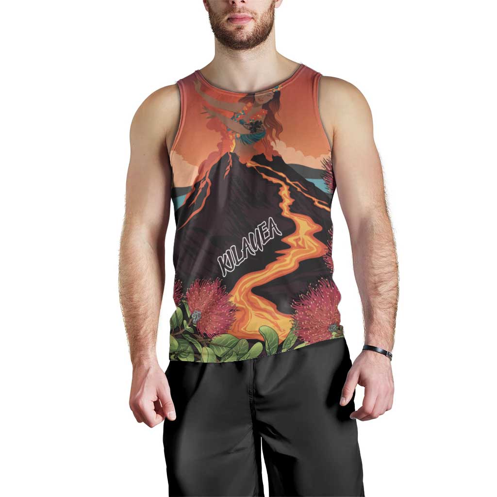 Hawaii Kilauea Volcano Men Tank Top Pele Goddess LT7 - Polynesian Pride