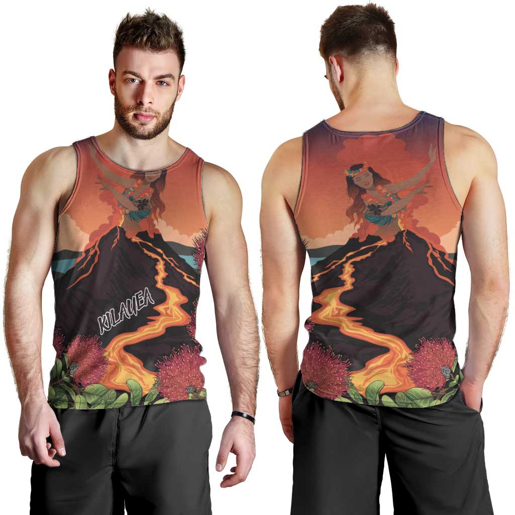 Hawaii Kilauea Volcano Men Tank Top Pele Goddess LT7 - Polynesian Pride