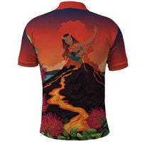 Hawaii Kilauea Volcano Polo Shirt Pele Goddess