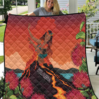 Hawaii Kilauea Volcano Quilt Pele Goddess