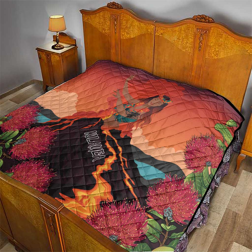 Hawaii Kilauea Volcano Quilt Pele Goddess