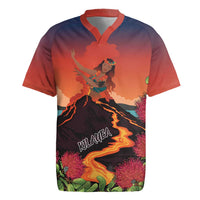 Hawaii Kilauea Volcano Rugby Jersey Pele Goddess LT7 Colorful - Polynesian Pride