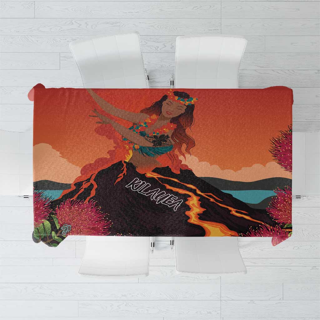 Hawaii Kilauea Volcano Tablecloth Pele Goddess LT7 Colorful - Polynesian Pride