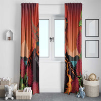 Hawaii Kilauea Volcano Window Curtain Pele Goddess LT7 - Polynesian Pride
