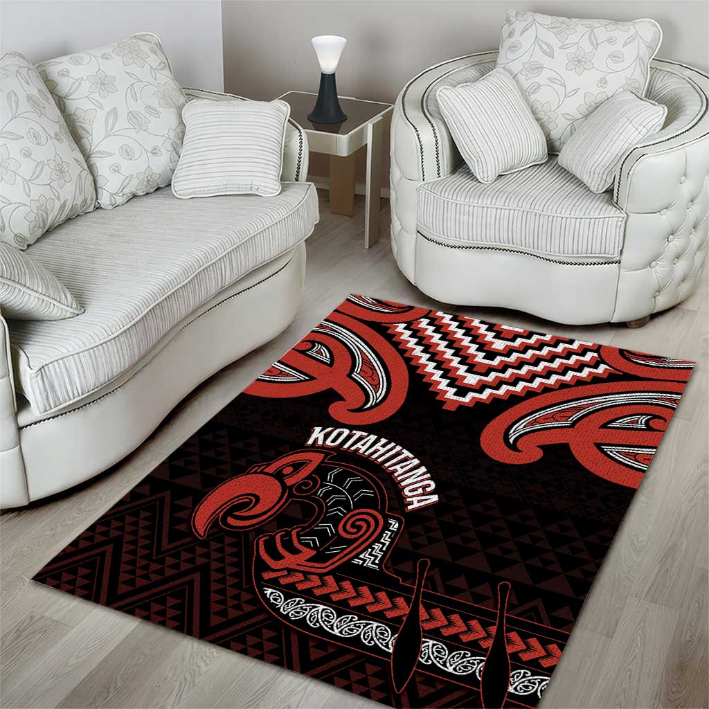 Maori Waitangi Area Rug Kotahitanga Poutama Mix Whakairo - Polynesian Pride