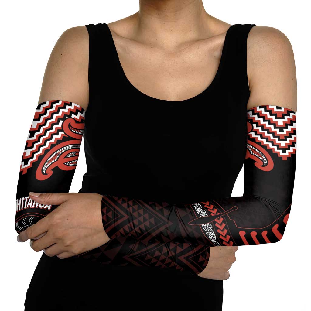 Maori Waitangi Arm Sleeves Kotahitanga Poutama Mix Whakairo - Polynesian Pride