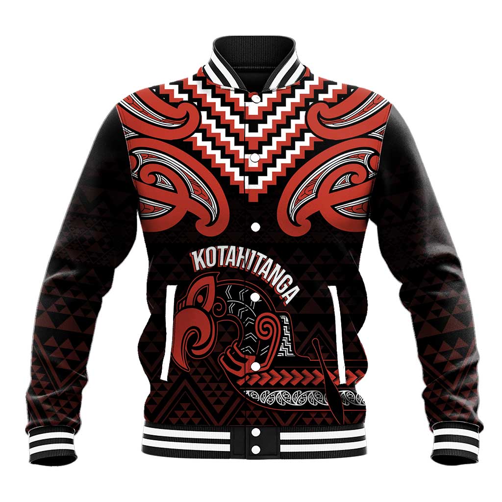 Maori Waitangi Baseball Jacket Kotahitanga Poutama Mix Whakairo - Polynesian Pride