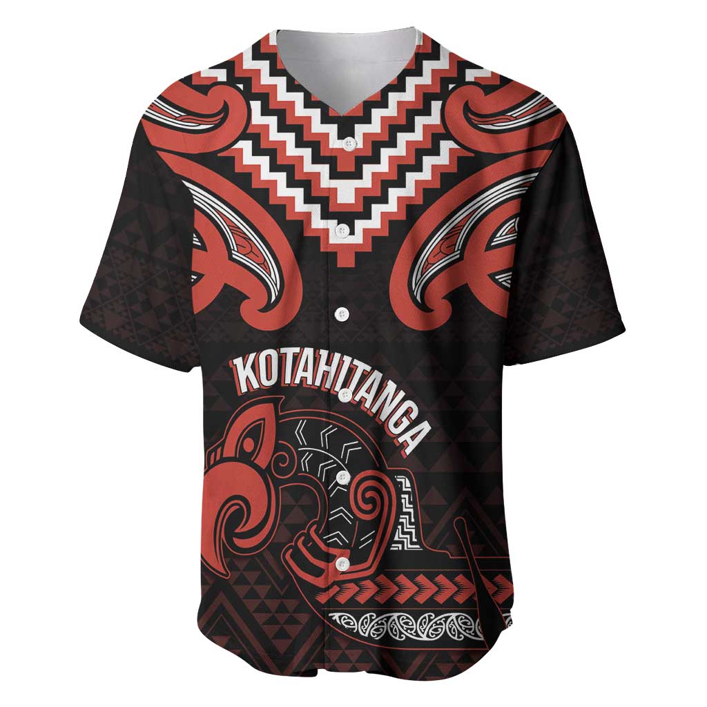 Maori Waitangi Baseball Jersey Kotahitanga Poutama Mix Whakairo - Polynesian Pride