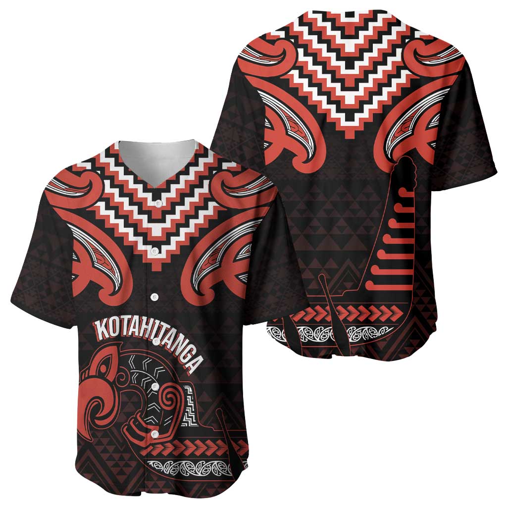 Maori Waitangi Baseball Jersey Kotahitanga Poutama Mix Whakairo - Polynesian Pride