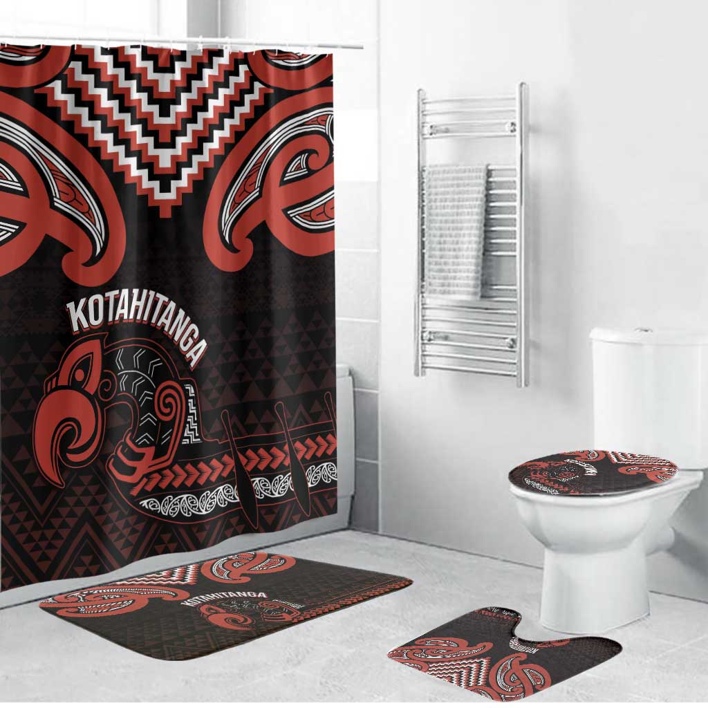 Maori Waitangi Bathroom Set Kotahitanga Poutama Mix Whakairo - Polynesian Pride