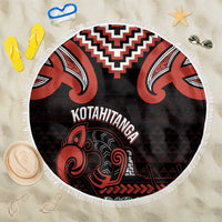 Maori Waitangi Beach Blanket Kotahitanga Poutama Mix Whakairo - Polynesian Pride