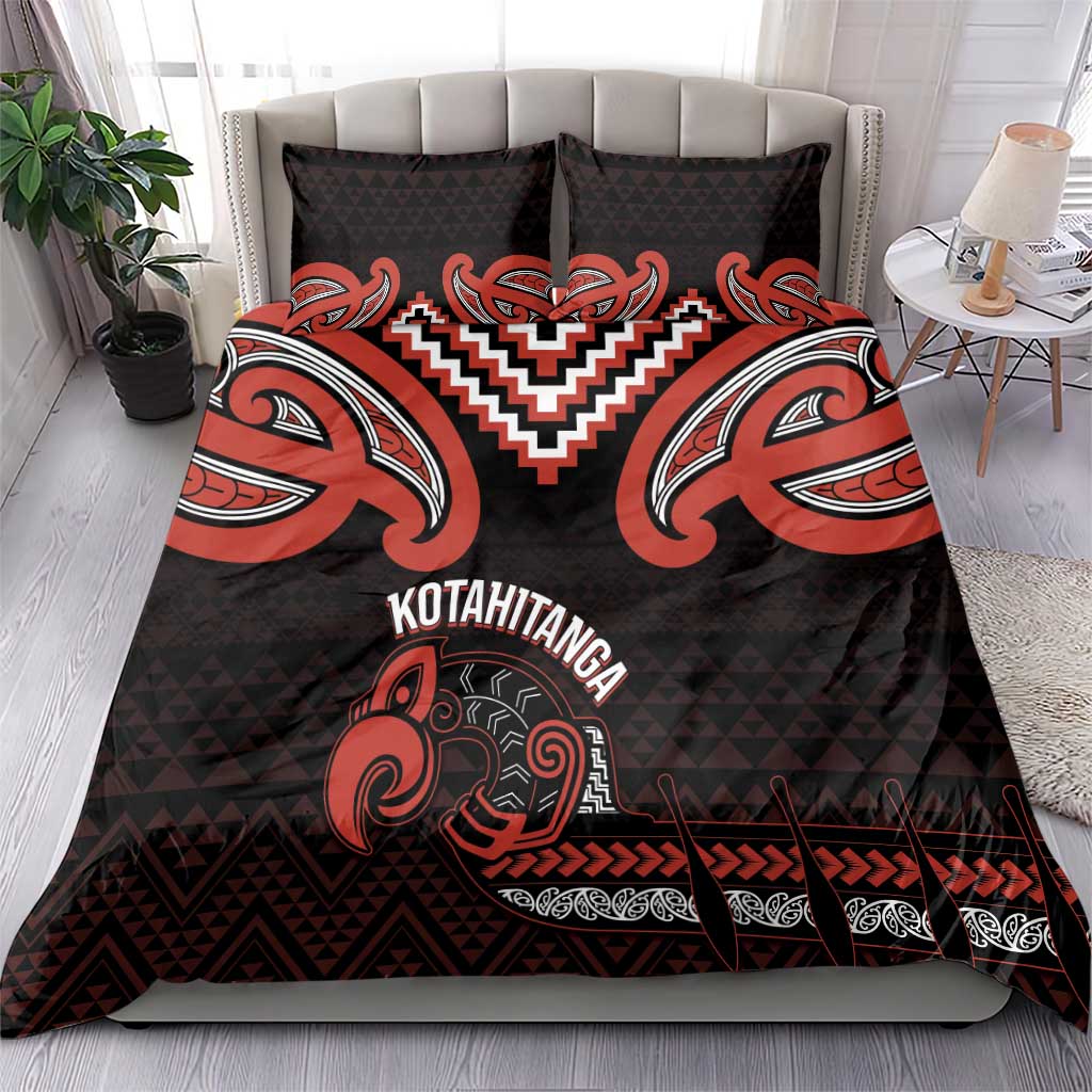 Maori Waitangi Bedding Set Kotahitanga Poutama Mix Whakairo - Polynesian Pride