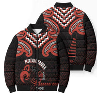 Maori Waitangi Bomber Puffer Jacket Kotahitanga Poutama Mix Whakairo - Polynesian Pride