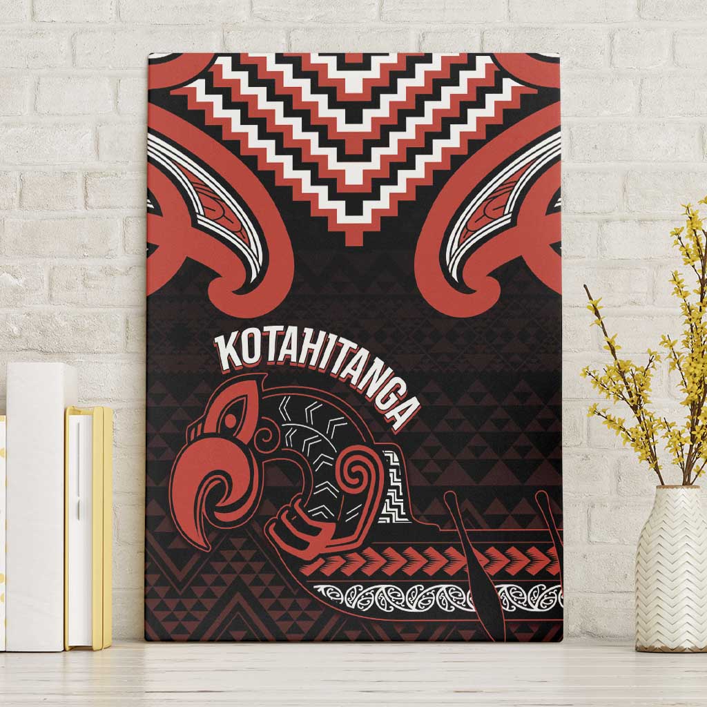 Maori Waitangi Canvas Wall Art Kotahitanga Poutama Mix Whakairo - Polynesian Pride