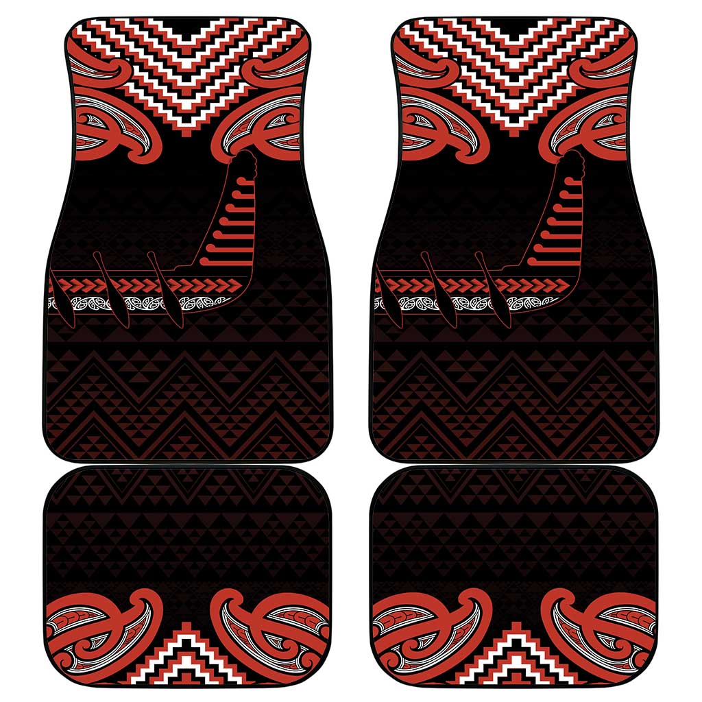 Maori Waitangi Car Mats Kotahitanga Poutama Mix Whakairo - Polynesian Pride