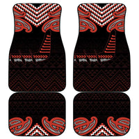 Maori Waitangi Car Mats Kotahitanga Poutama Mix Whakairo - Polynesian Pride
