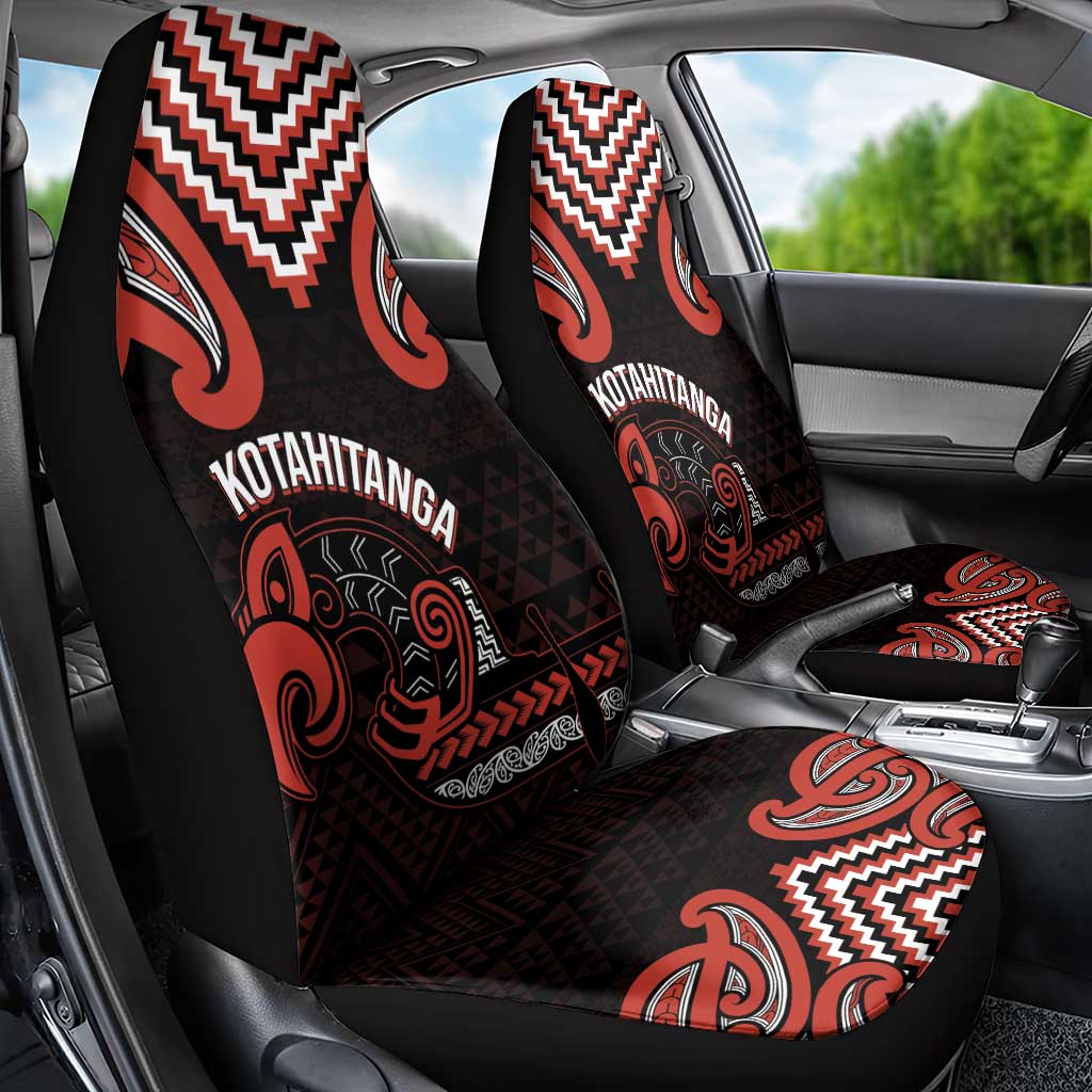 Maori Waitangi Car Seat Cover Kotahitanga Poutama Mix Whakairo - Polynesian Pride
