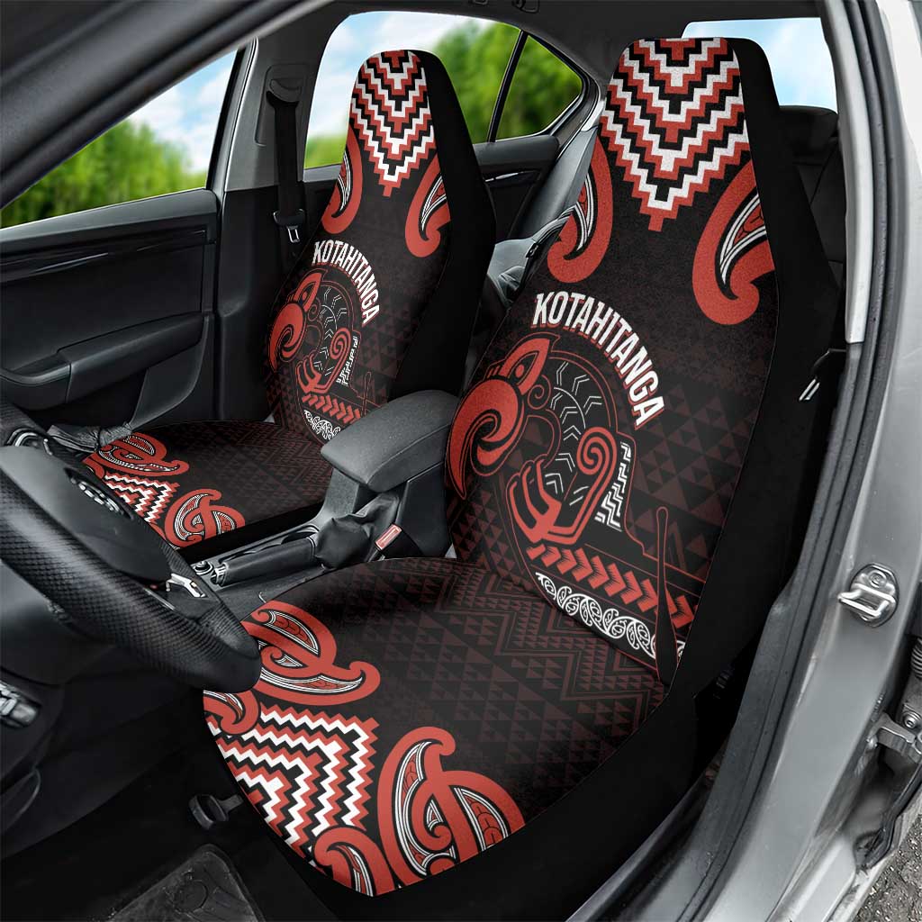 Maori Waitangi Car Seat Cover Kotahitanga Poutama Mix Whakairo - Polynesian Pride