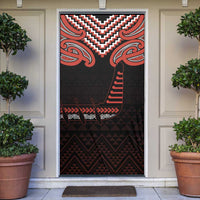 Maori Waitangi Door Cover Kotahitanga Poutama Mix Whakairo - Polynesian Pride