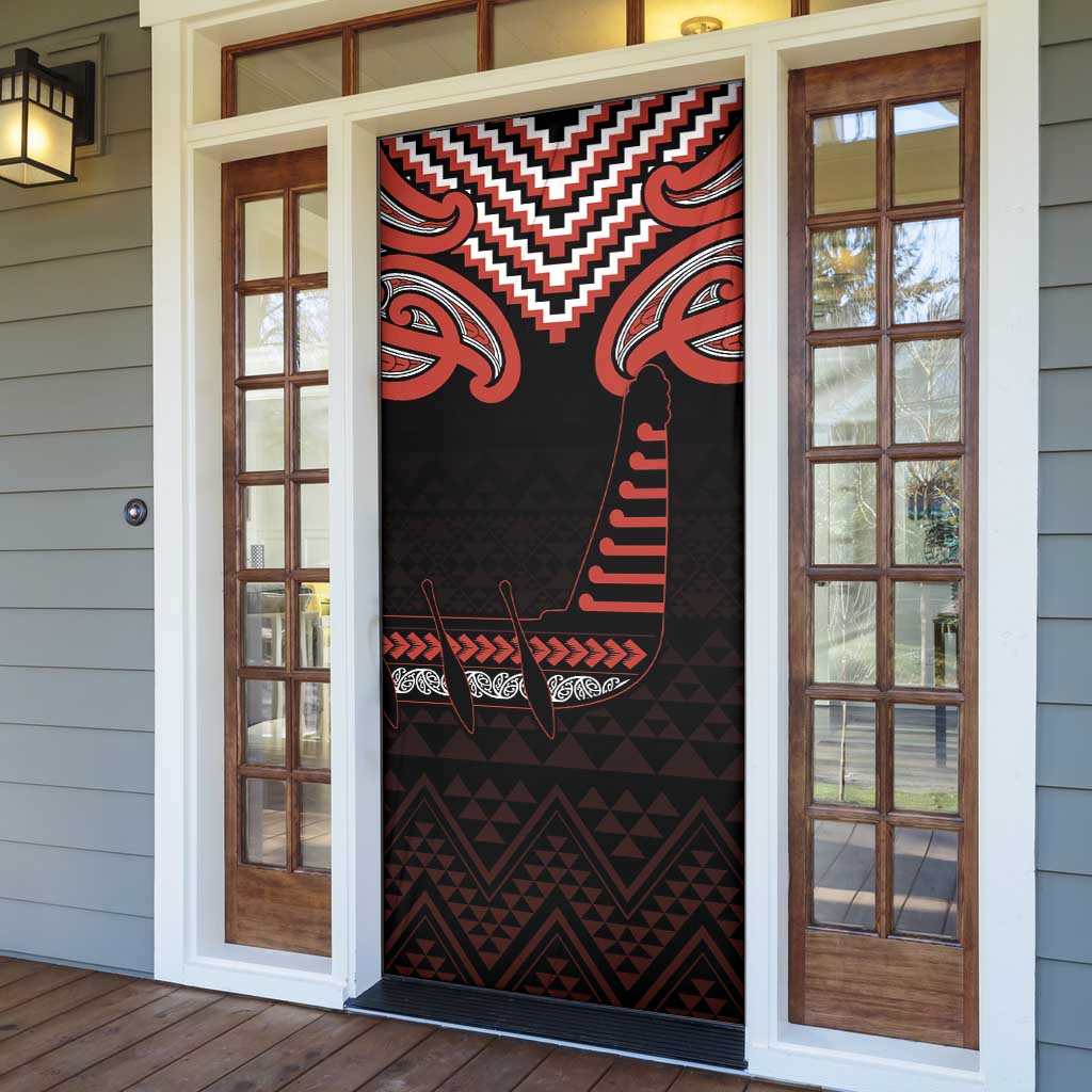 Maori Waitangi Door Cover Kotahitanga Poutama Mix Whakairo - Polynesian Pride
