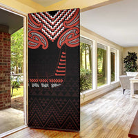 Maori Waitangi Door Cover Kotahitanga Poutama Mix Whakairo - Polynesian Pride