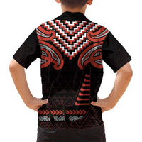 Maori Waitangi Family Matching Puletasi and Hawaiian Shirt Kotahitanga Poutama Mix Whakairo - Polynesian Pride