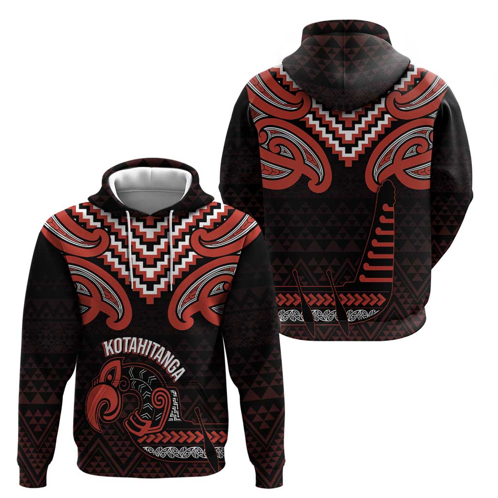 Maori Waitangi Hoodie Kotahitanga Poutama Mix Whakairo - Polynesian Pride