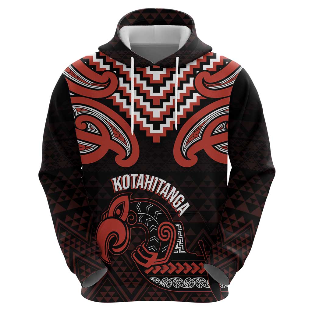 Maori Waitangi Hoodie Kotahitanga Poutama Mix Whakairo - Polynesian Pride