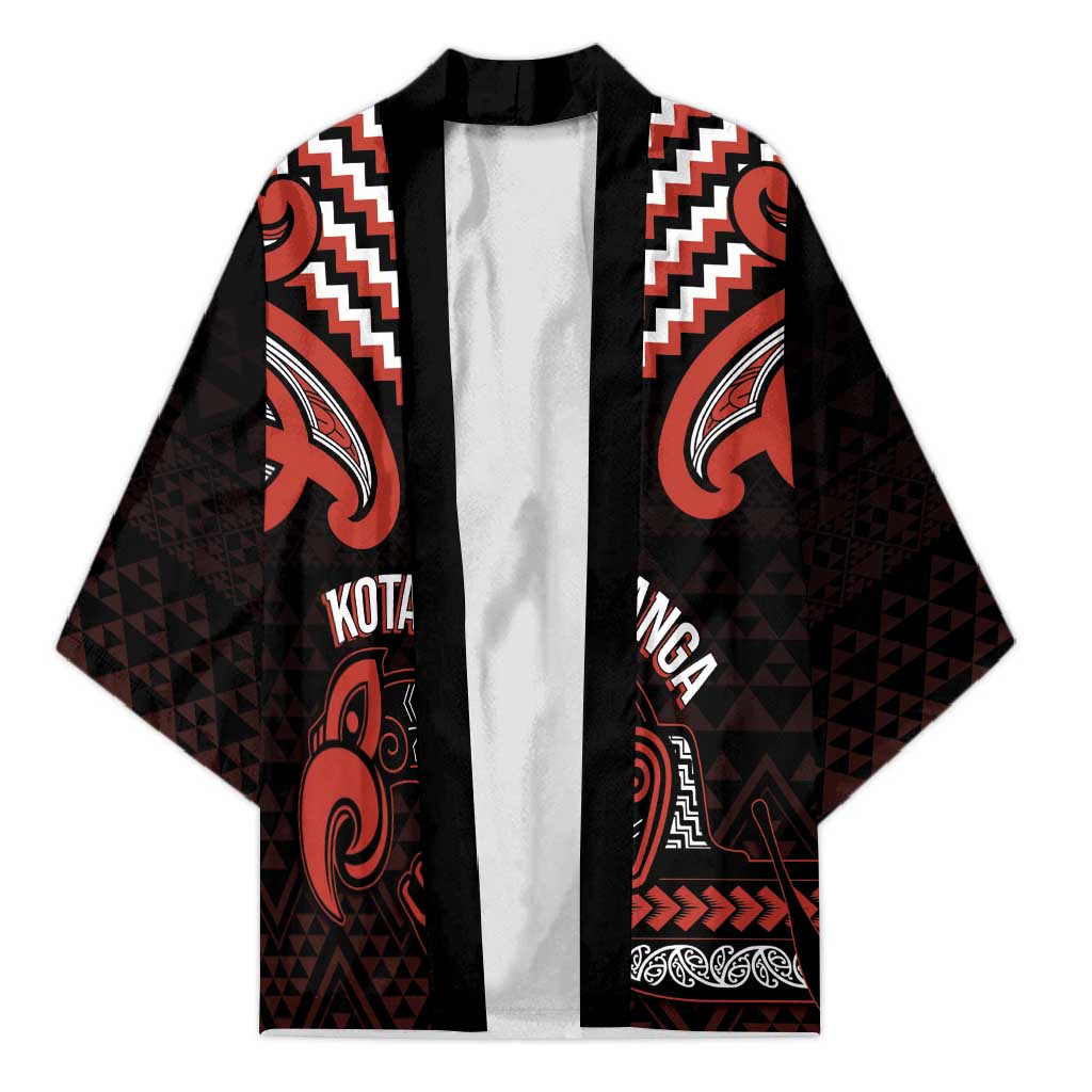 Maori Waitangi Kimono Kotahitanga Poutama Mix Whakairo - Polynesian Pride