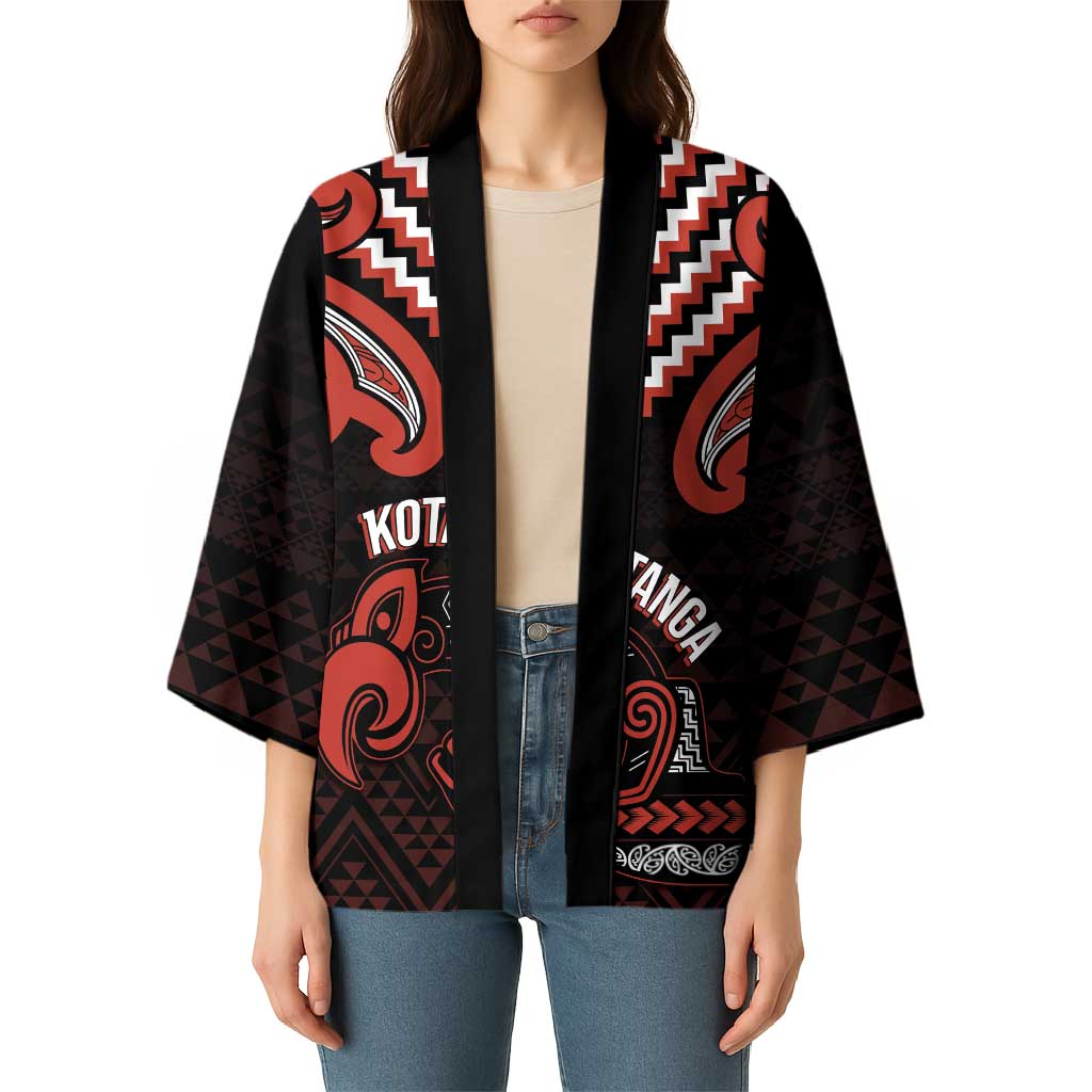 Maori Waitangi Kimono Kotahitanga Poutama Mix Whakairo - Polynesian Pride