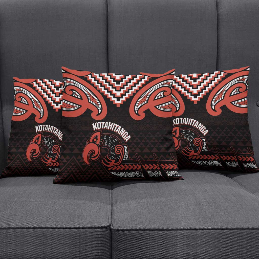 Maori Waitangi Pillow Cover Kotahitanga Poutama Mix Whakairo - Polynesian Pride