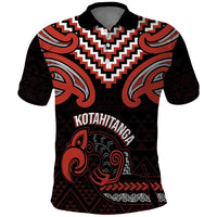 Maori Waitangi Polo Shirt Kotahitanga Poutama Mix Whakairo - Polynesian Pride