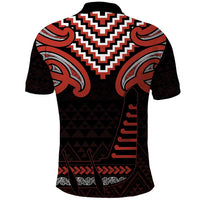 Maori Waitangi Polo Shirt Kotahitanga Poutama Mix Whakairo - Polynesian Pride