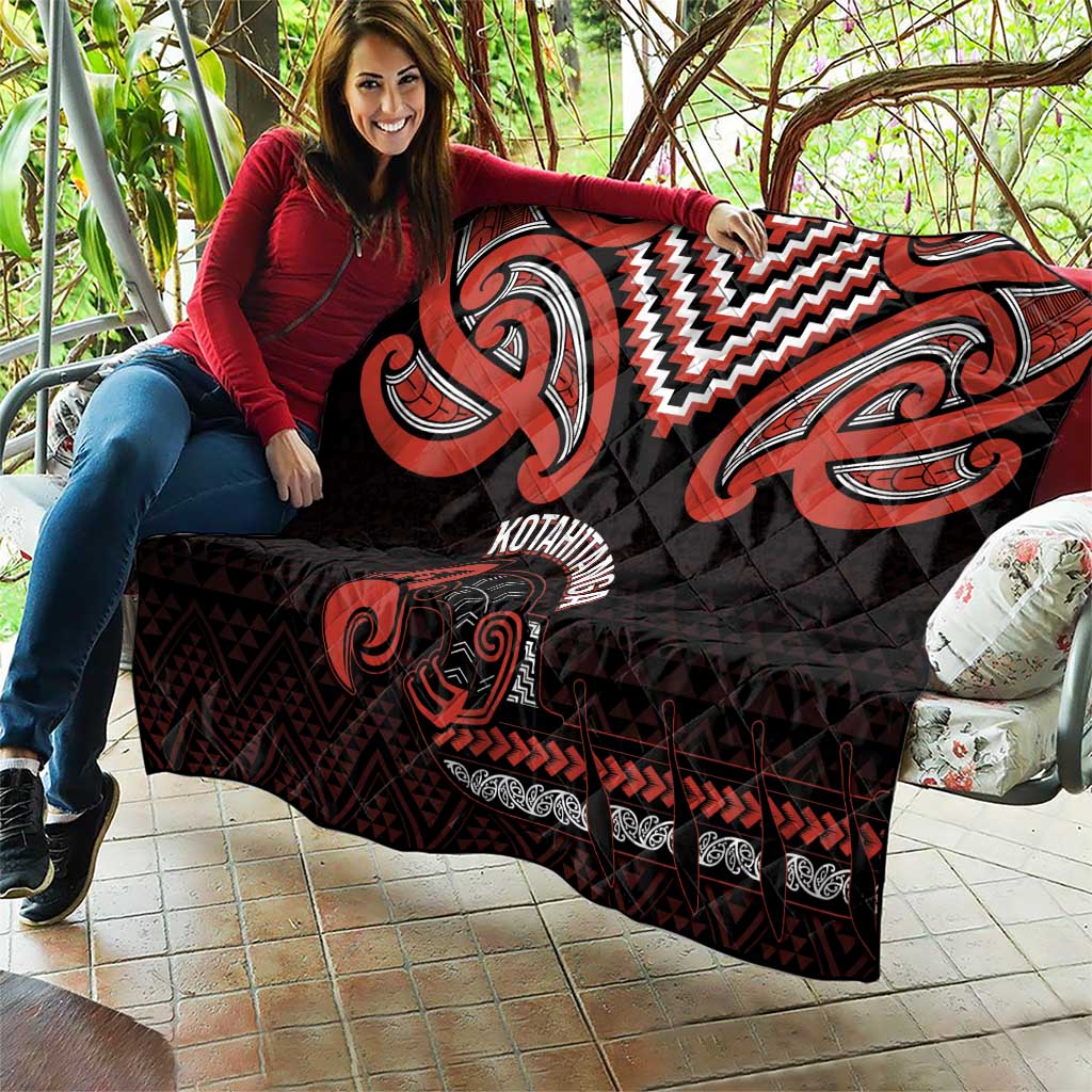 Maori Waitangi Quilt Kotahitanga Poutama Mix Whakairo - Polynesian Pride