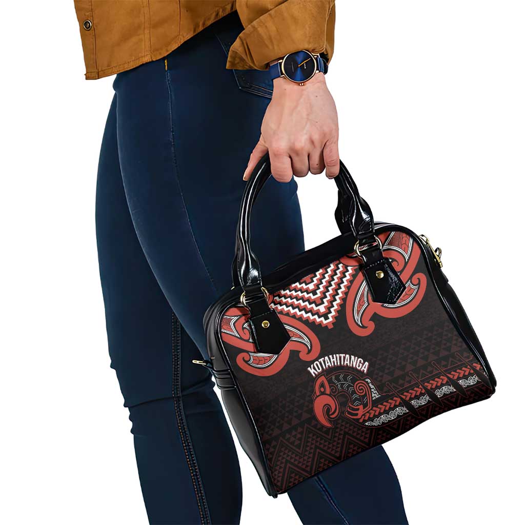 Maori Waitangi Shoulder Handbag Kotahitanga Poutama Mix Whakairo - Polynesian Pride