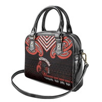 Maori Waitangi Shoulder Handbag Kotahitanga Poutama Mix Whakairo - Polynesian Pride