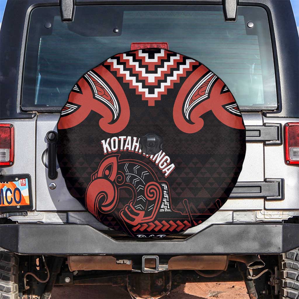 Maori Waitangi Spare Tire Cover Kotahitanga Poutama Mix Whakairo - Polynesian Pride