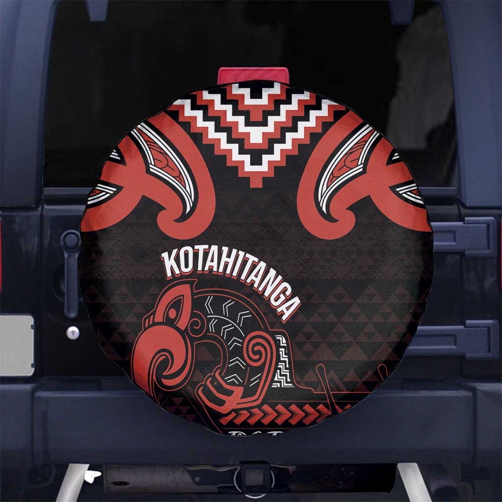 Maori Waitangi Spare Tire Cover Kotahitanga Poutama Mix Whakairo - Polynesian Pride