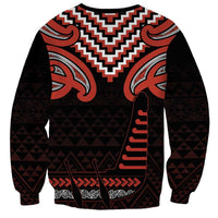 Maori Waitangi Sweatshirt Kotahitanga Poutama Mix Whakairo - Polynesian Pride
