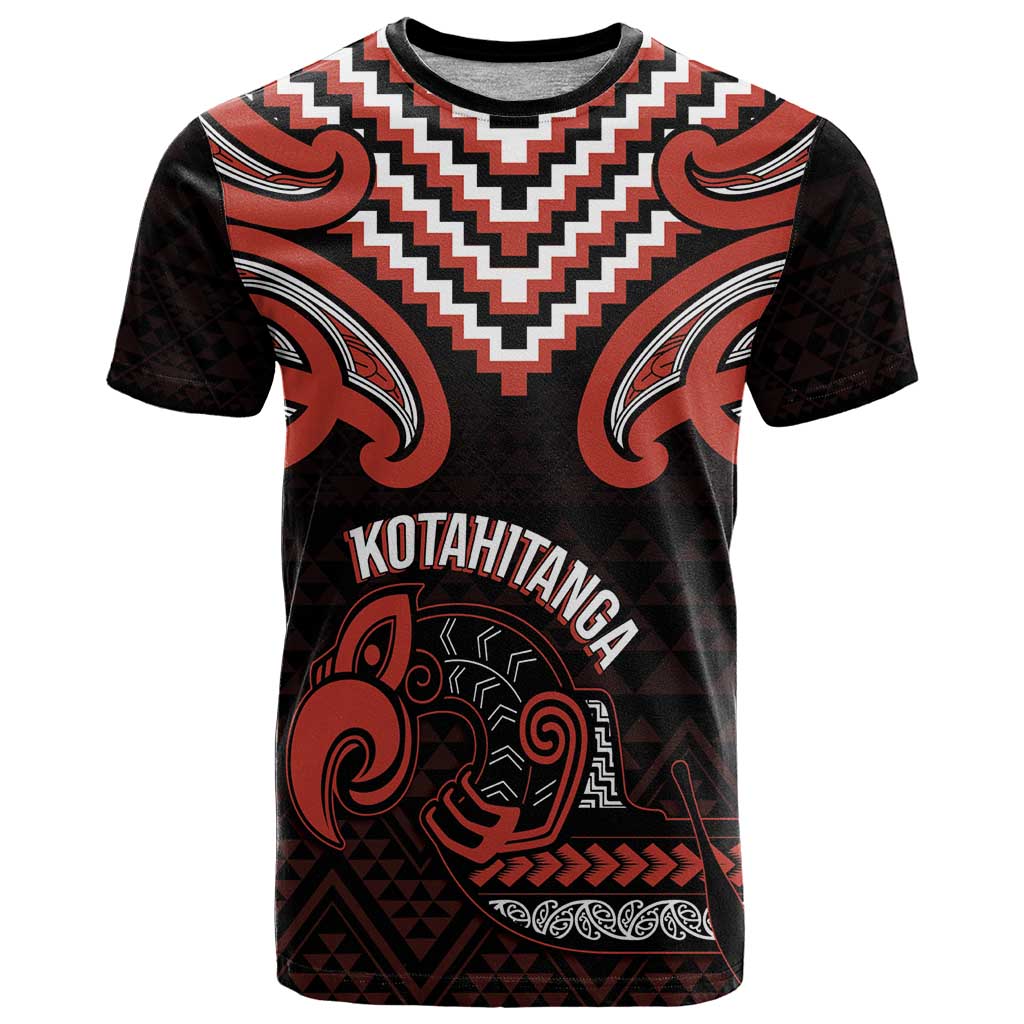 Maori Waitangi T Shirt Kotahitanga Poutama Mix Whakairo - Polynesian Pride