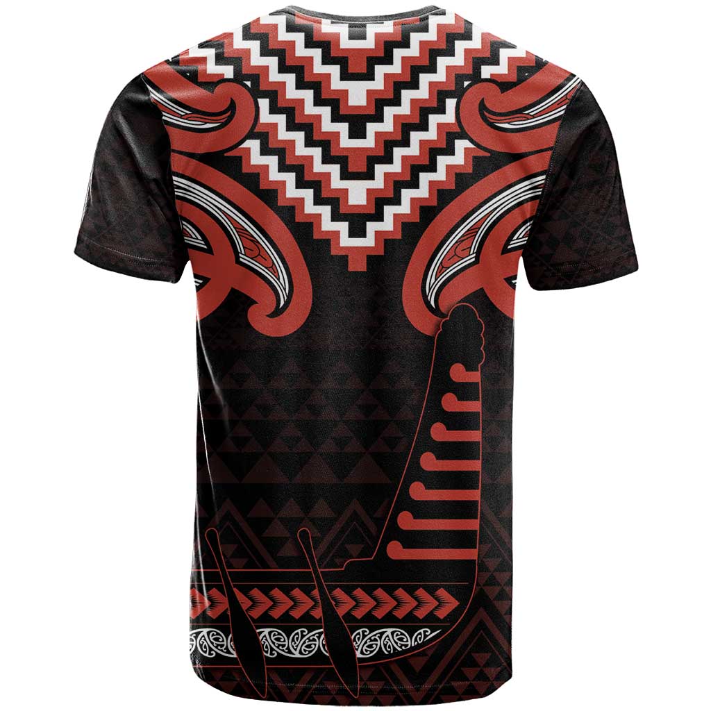 Maori Waitangi T Shirt Kotahitanga Poutama Mix Whakairo - Polynesian Pride