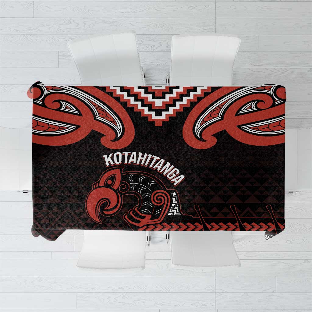Maori Waitangi Tablecloth Kotahitanga Poutama Mix Whakairo - Polynesian Pride