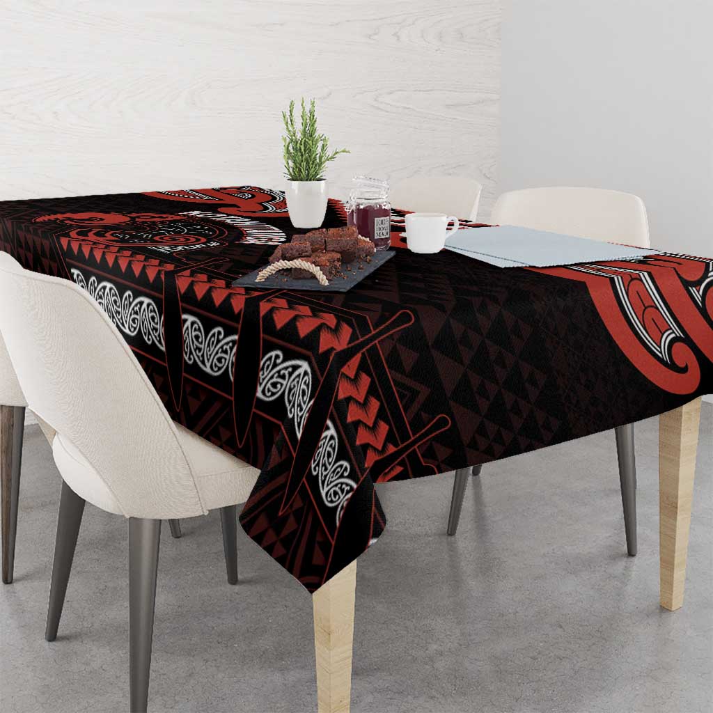 Maori Waitangi Tablecloth Kotahitanga Poutama Mix Whakairo - Polynesian Pride