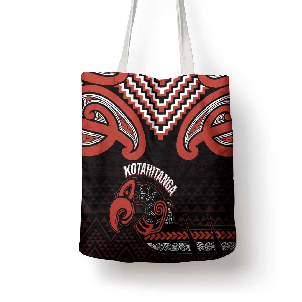 Maori Waitangi Tote Bag Kotahitanga Poutama Mix Whakairo - Polynesian Pride