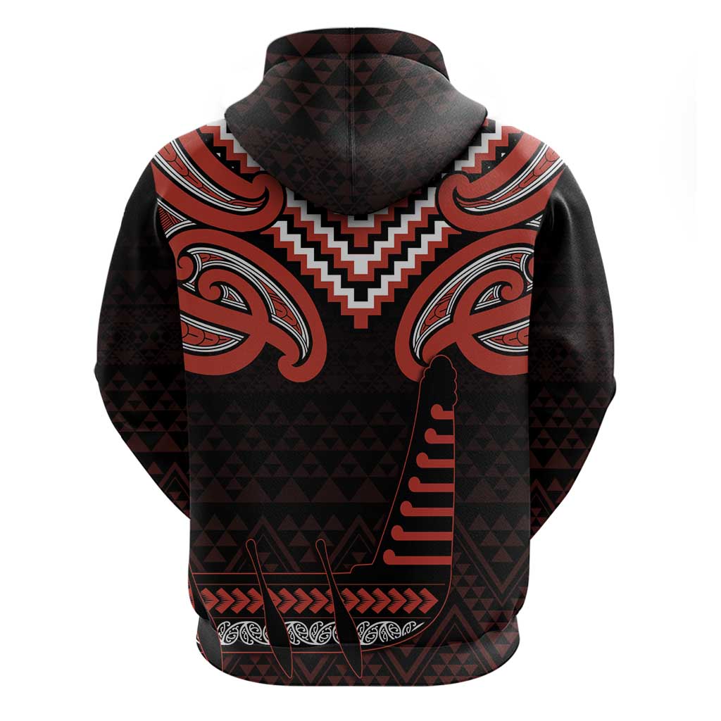 Maori Waitangi Zip Hoodie Kotahitanga Poutama Mix Whakairo - Polynesian Pride